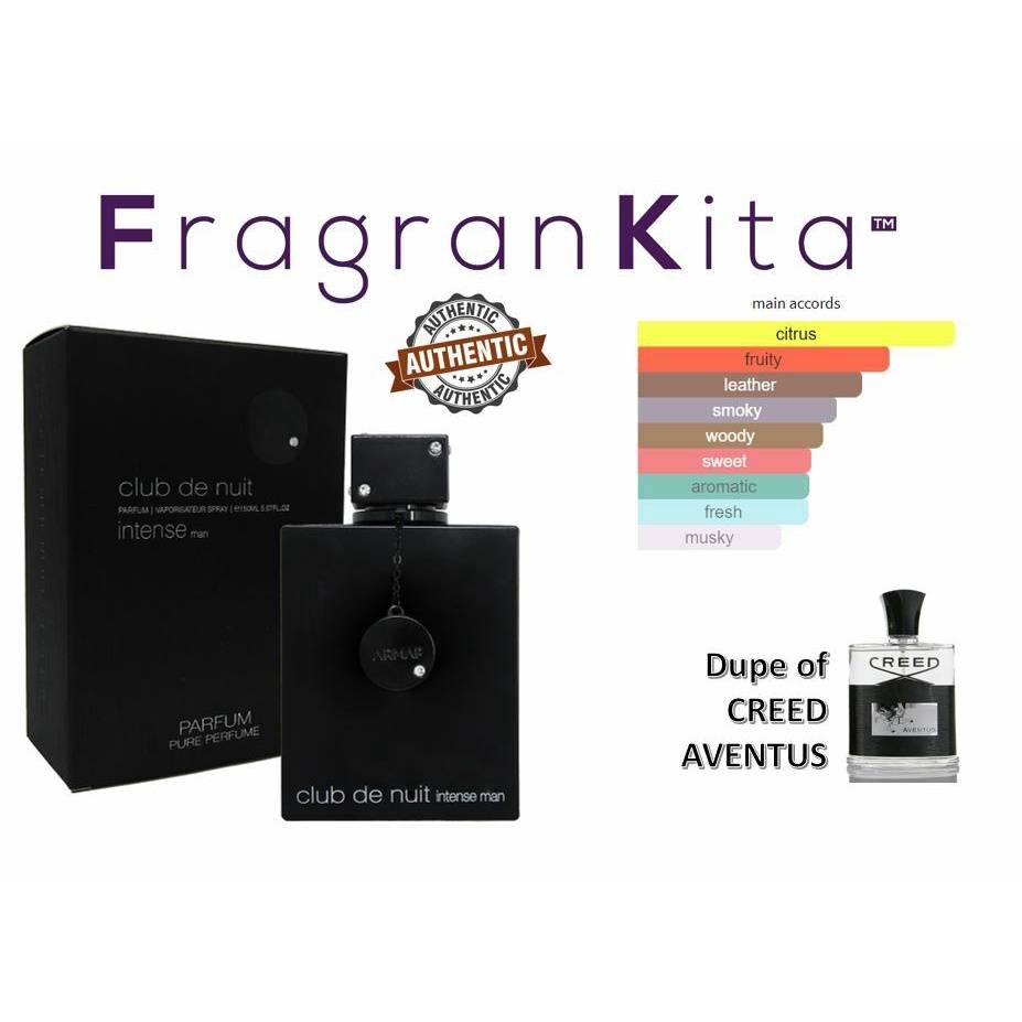 Armaf Club De Nuit Intense Men 150 ml Pure Perfume [dupe of Creed Aventus]